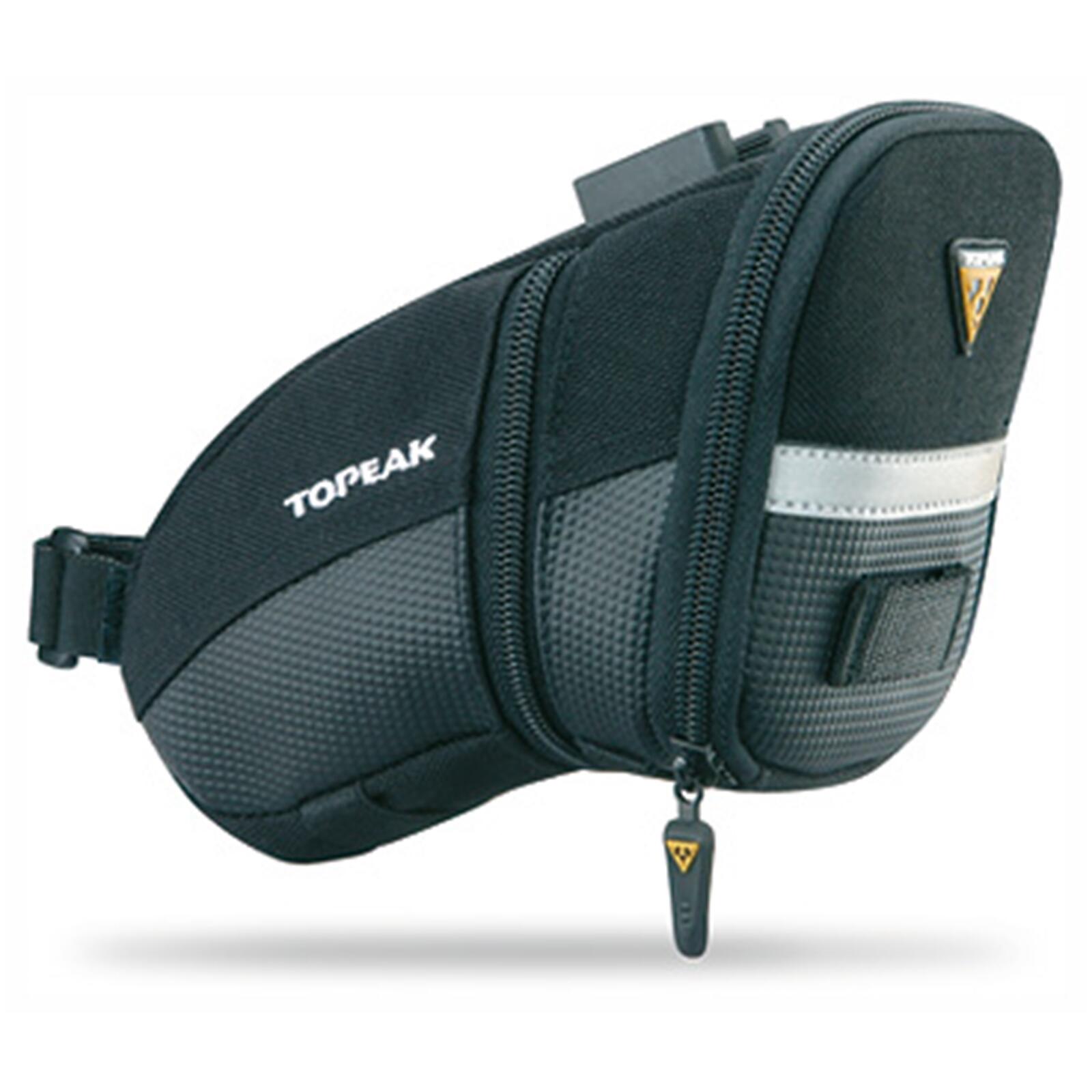 Topeak - Topeak Aero Wedge Pack Medium (quickclick F25) — Sacoche De Selle - Sacoche Selle Vélo - Noir - Decathlon