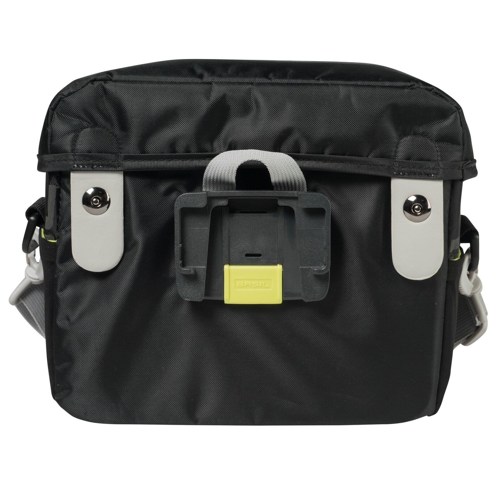 Basil sacoche de guidon Miles black lime étanche 6 l 2/4