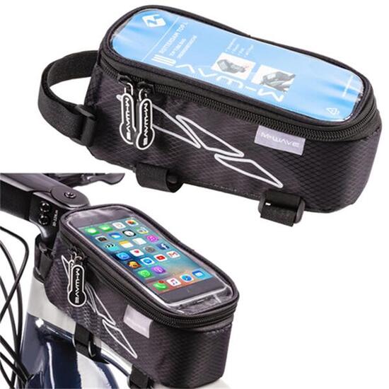 Messingschlager Oberrohrtasche ROTTERDAM Top XL, M-Wave, für Smartphone, schwarz