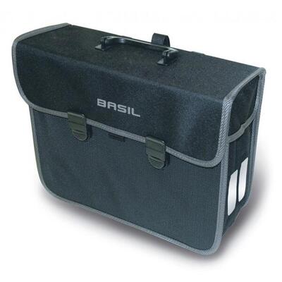 Basil Einzelpacktasche Malaga schwarz, 34,5x15x29cm, 13 ltr