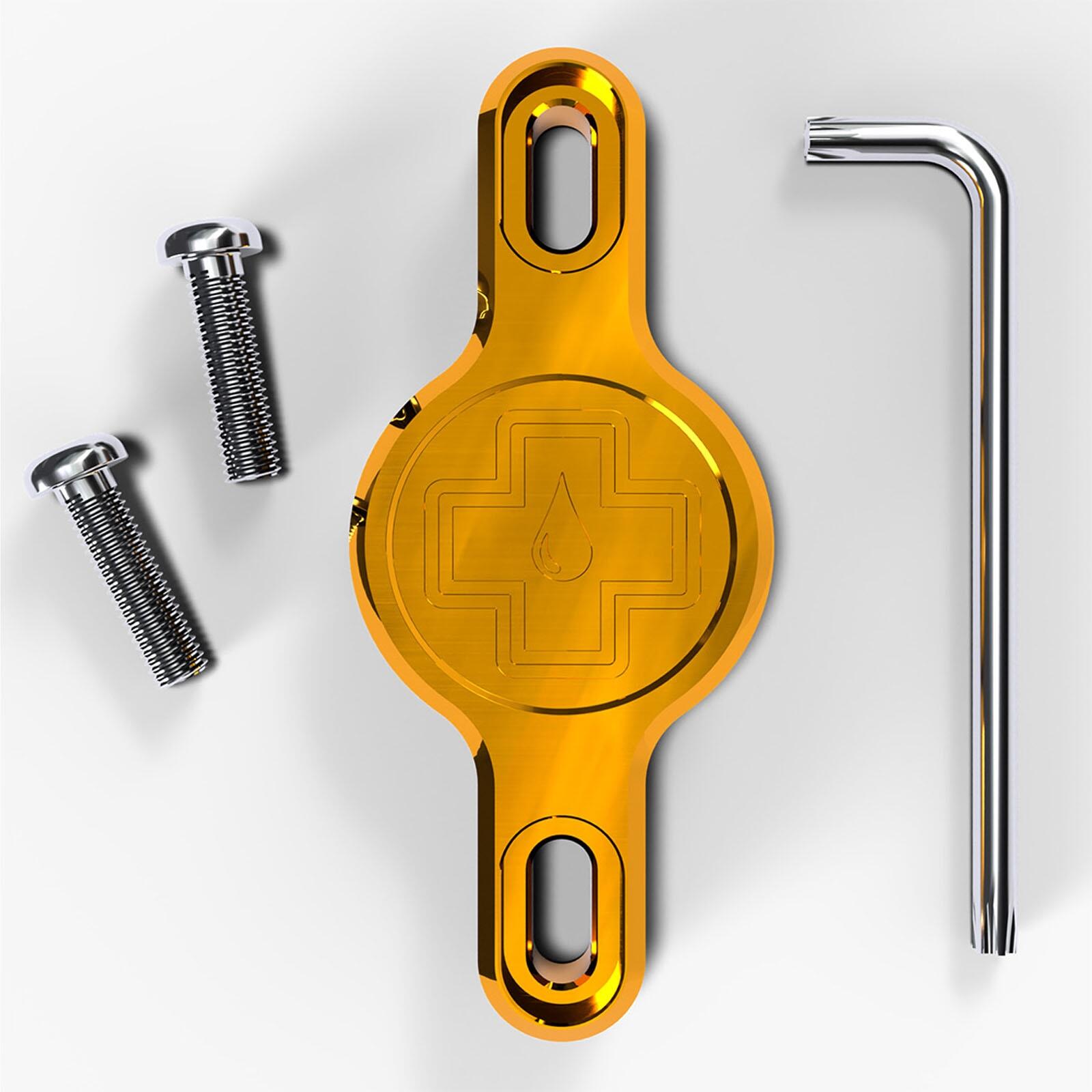 Muc-off - Porte-étiquette Sécurisé 2.0 - Or - Compteur Gps Vélo - Jaune - Taille Unique - Decathlon