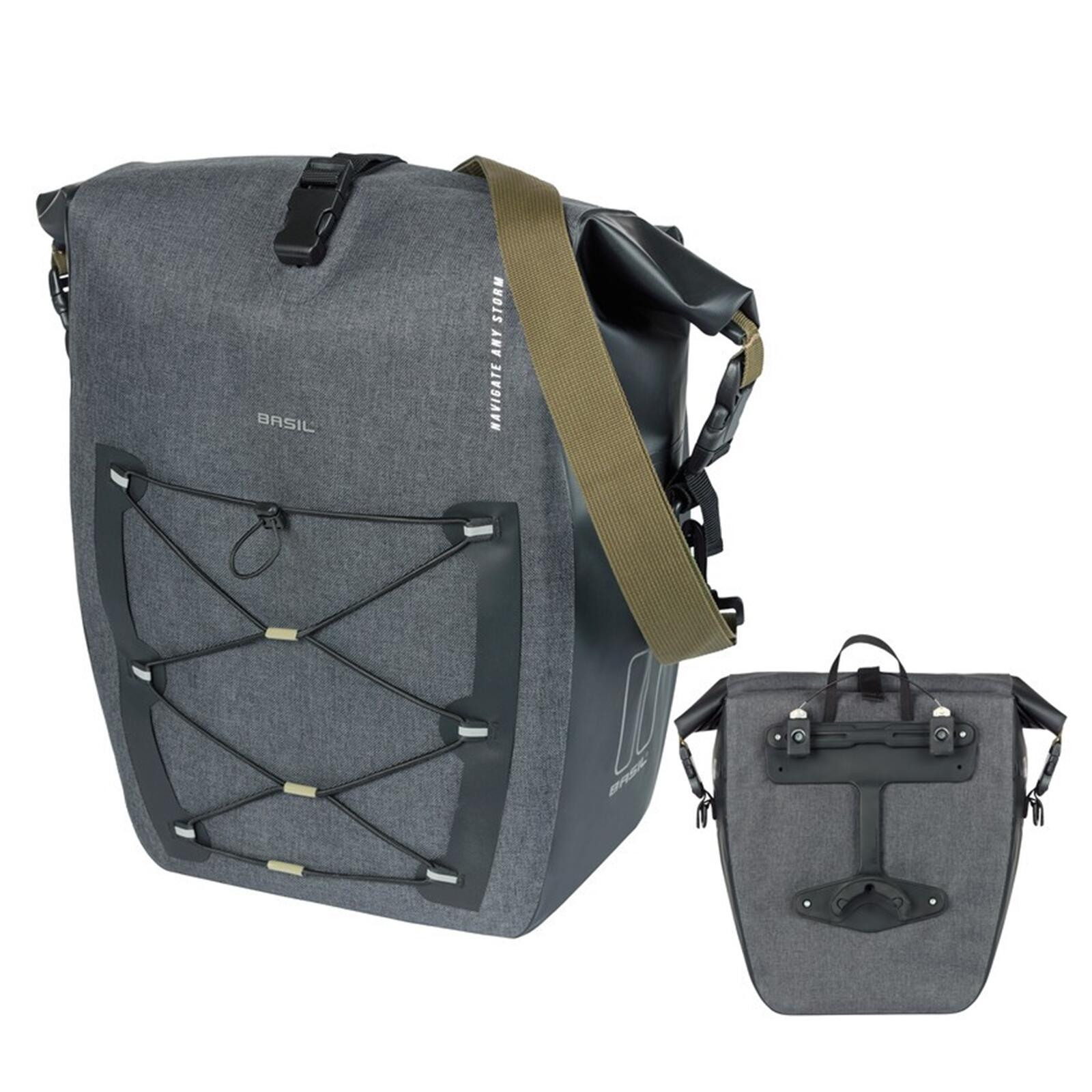 Sacoche de porte-bagages « Navigator Storm MIK Studs L », gris