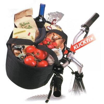 Rixen & kaul klickfix shopper-tas comfort mini zwart h 23 x l 24 x b 32 cm...