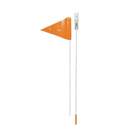 Point tige de sécurité à fanions 2 pièces orange - fixation sur l'axe