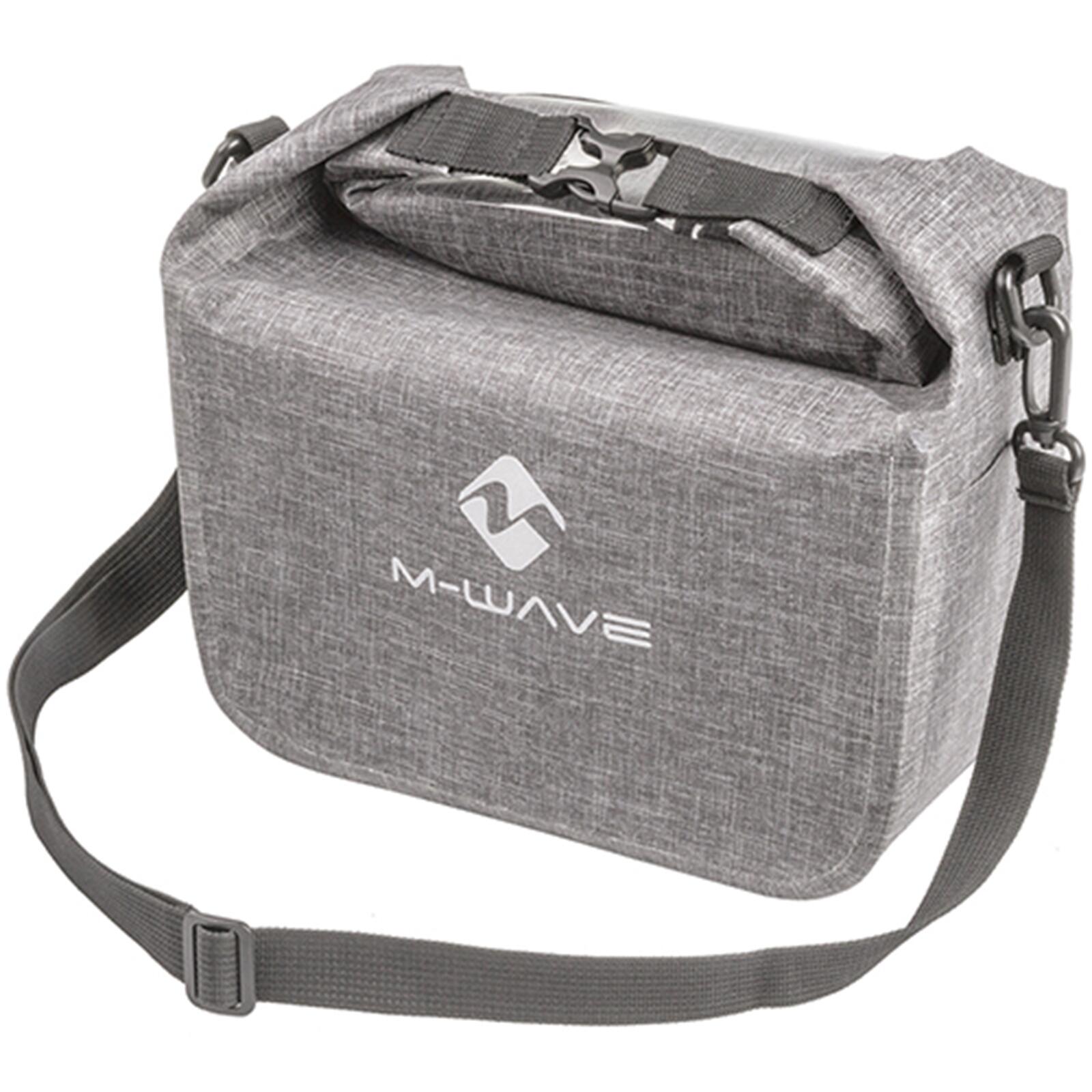 Messingschlager Lenkertasche SUBURBAN FRONT 7 Liter, M-Wave, grau 1/2