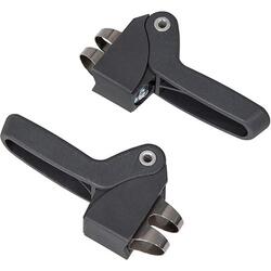 Qibbel repose-pieds Q193 noir 12 cm 2 pièces