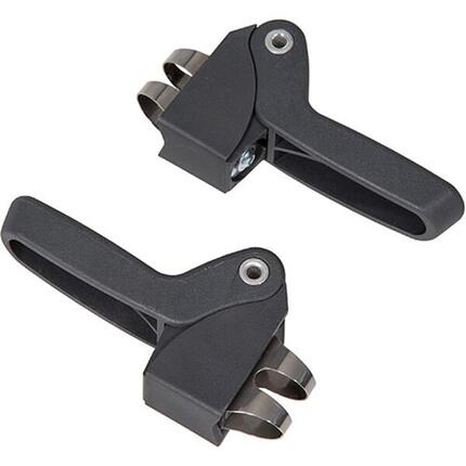 Widek Fußstützen für QIBBEL 6+ JUNIOR, Schwarz, Montage an Seitenstreben