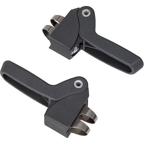 Widek Fußstützen für QIBBEL 6+ JUNIOR, Schwarz, Montage an Seitenstreben