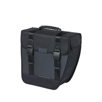 Basil Einzelpacktasche Tour rechts schwarz, 34x14x34cm, 14 ltr, wasserdicht
