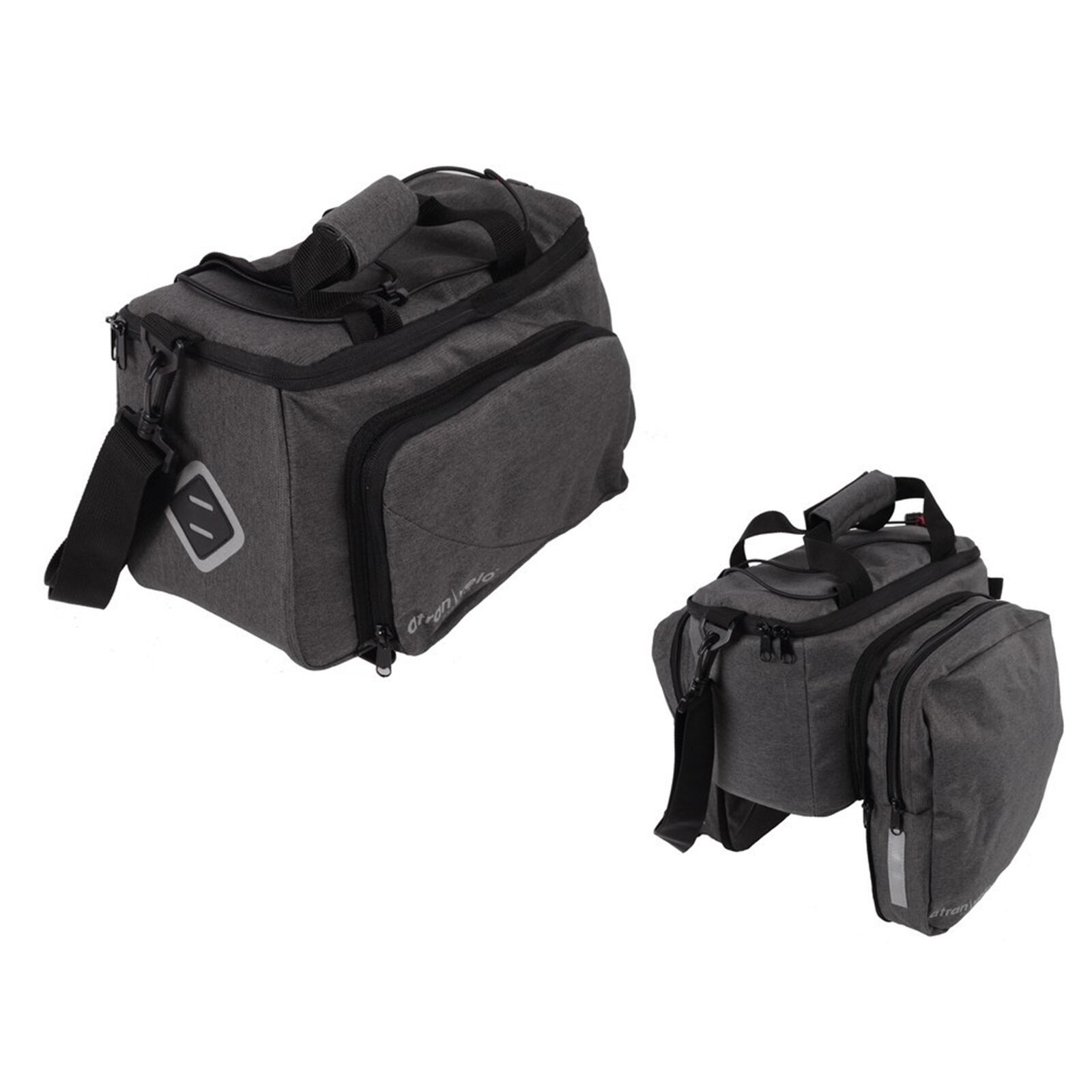 Atran Velo - Système  -  Sacoche De Porte-bagages  Zap Topbag - Sacoche Selle Vélo - Gris - 10 L - Decathlon
