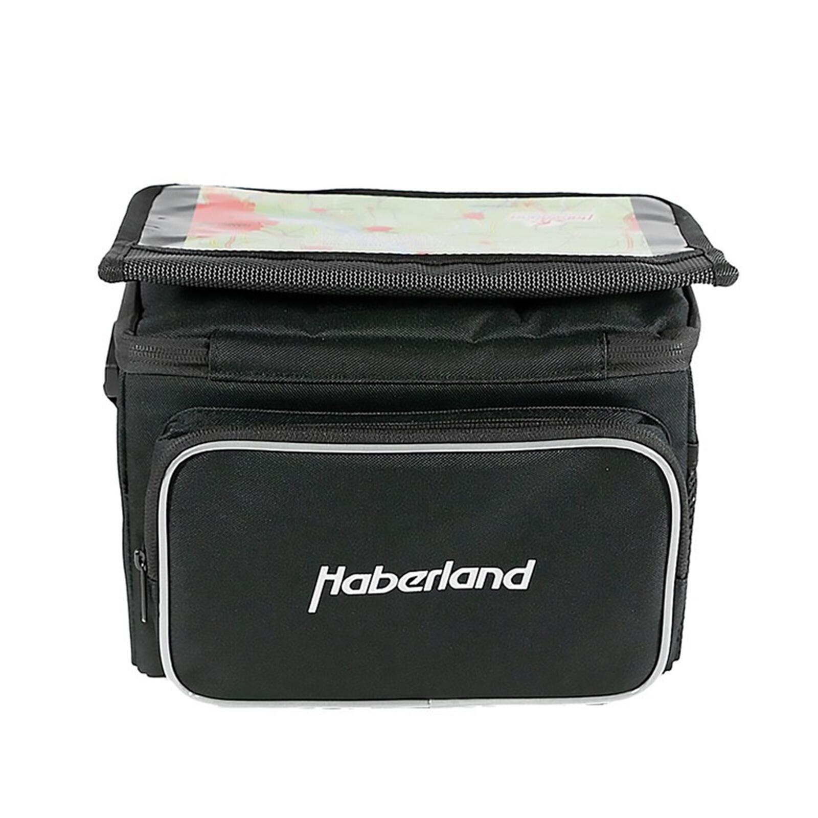 Haberland Lenkertasche Classic sw,25x19x14cm, 6ltr, inkl. Lenkeradapter 1/2