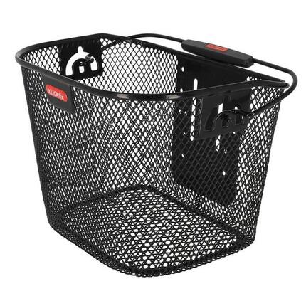 Klickfix Vorderradkorb Mini 29x20x19cm, schwarz, engmaschig