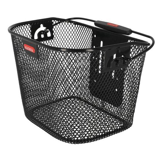 Klickfix Vorderradkorb Mini 29x20x19cm, schwarz, engmaschig
