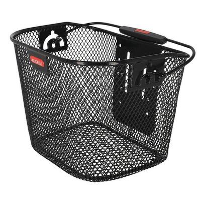 Klickfix Vorderradkorb Mini 29x20x19cm. schwarz. engmaschig
