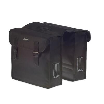 Basil mara dubbele fietstas - 26l - waterdicht - zwart