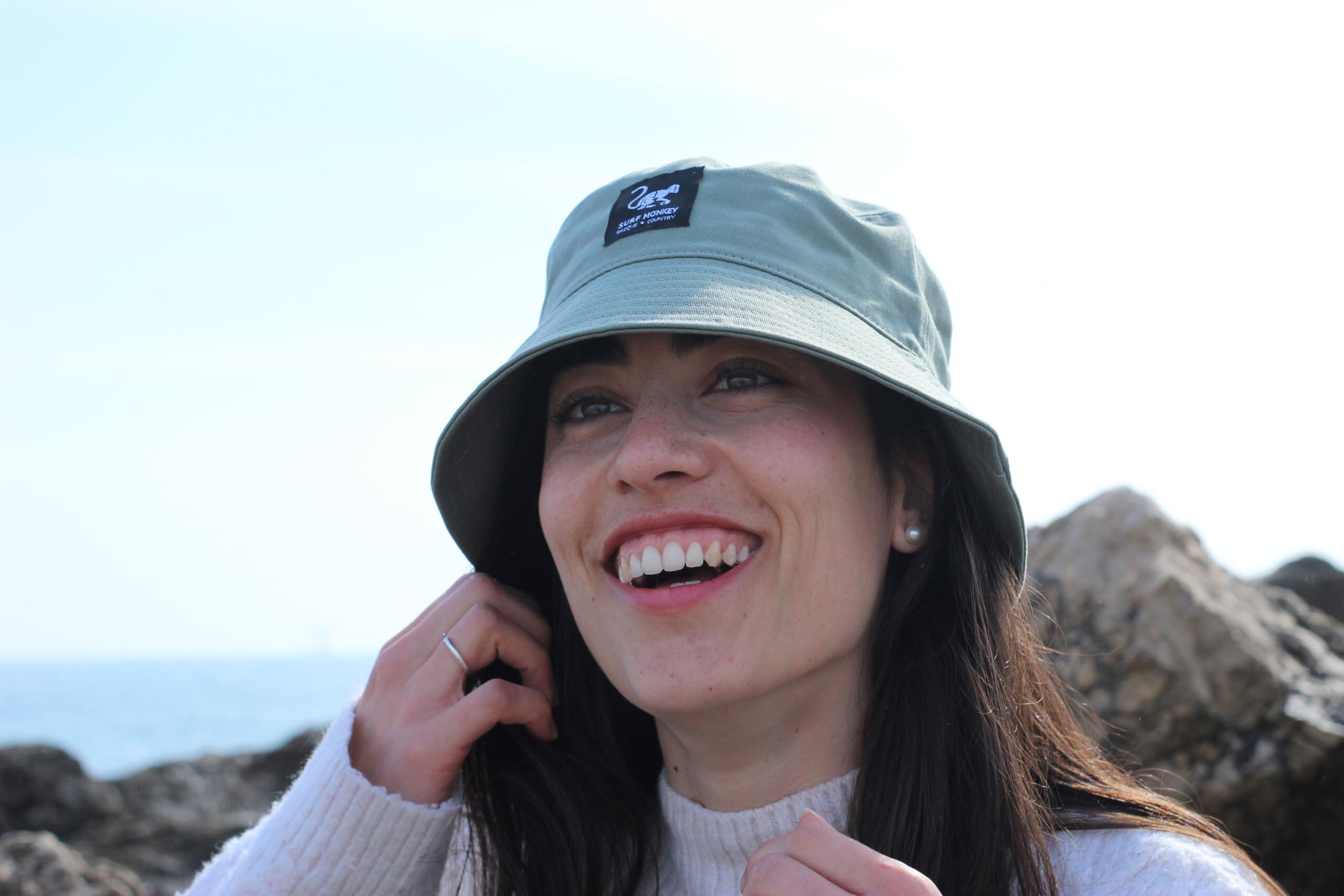 Gorro Sombrero - 100% Algodón / Adulto / Sin cuerda (Sage) 3/4