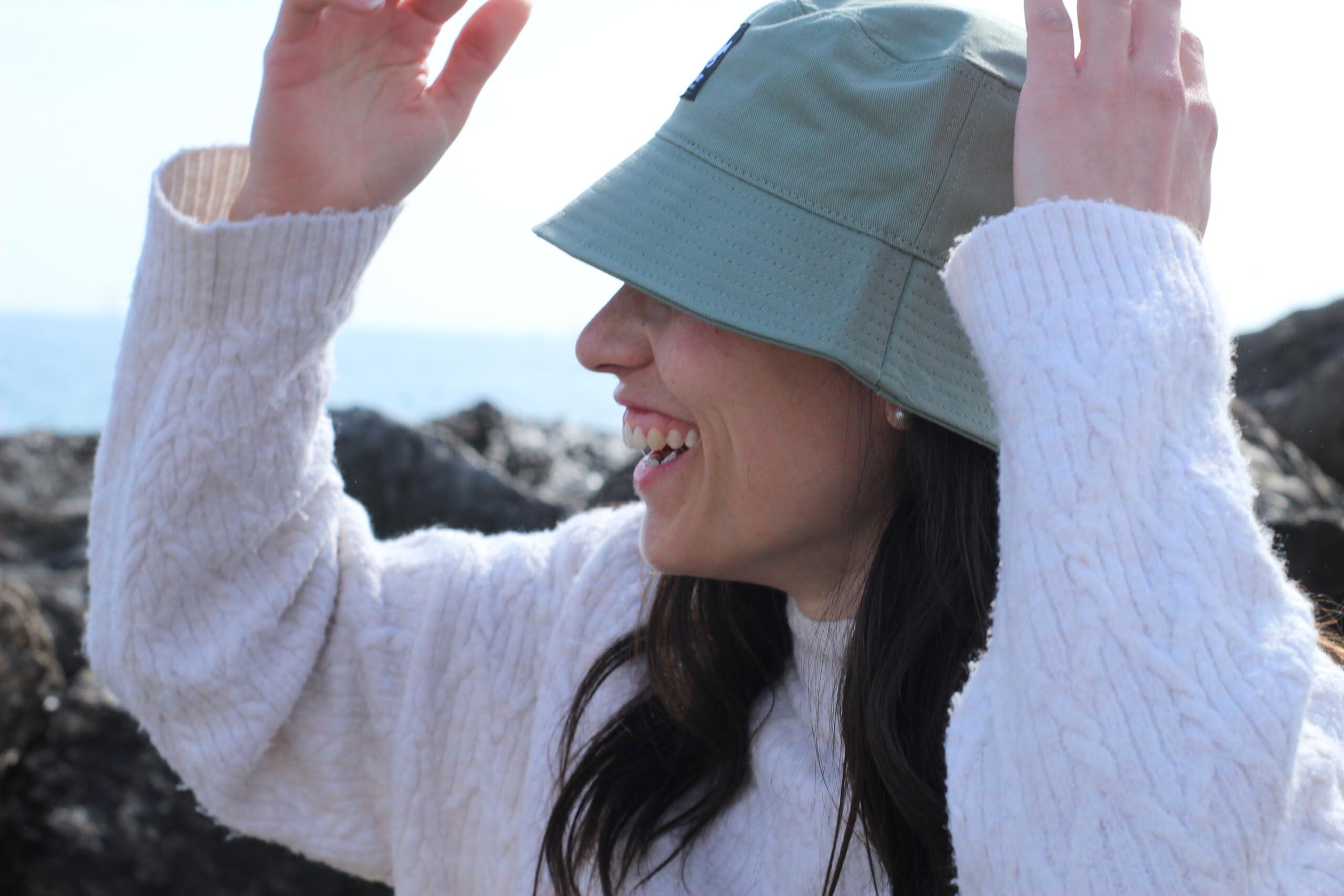 Gorro Sombrero - 100% Algodón / Adulto / Sin cuerda (Sage) 4/4