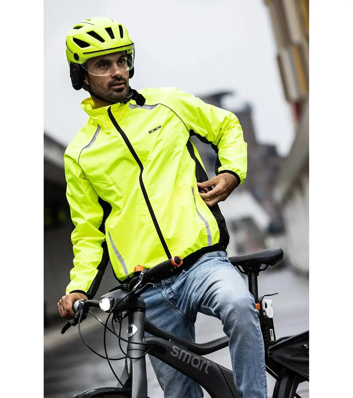 Wasserdichte und reflektierende Regenjacke 5/6