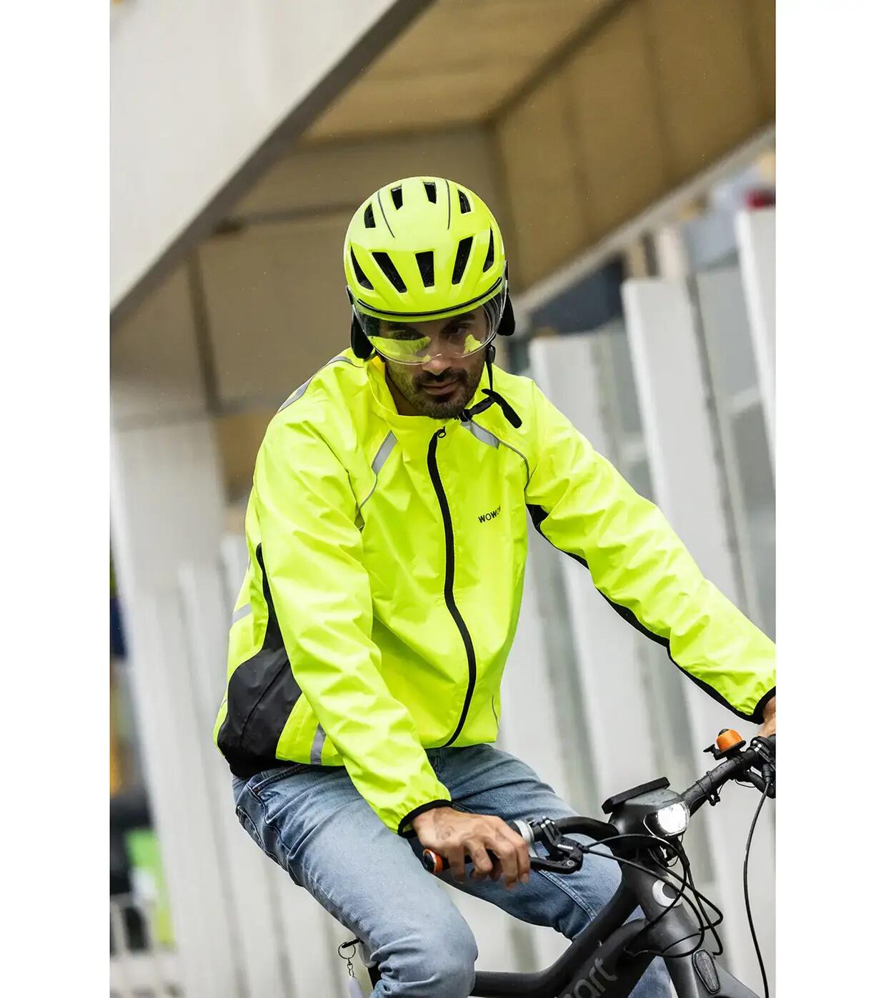 Wasserdichte und reflektierende Regenjacke 3/6