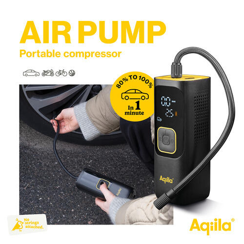 Pompe à air electrique C7 avec lampe Led et powerbank intégrée 4/6