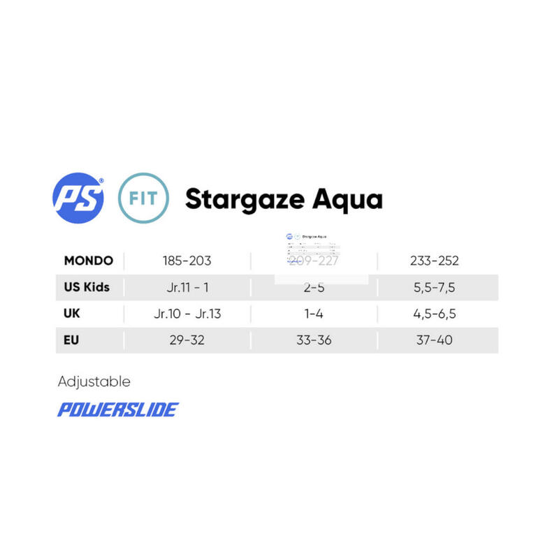 Rolki Dziecięce Powerslide Kids Stargaze Aqua