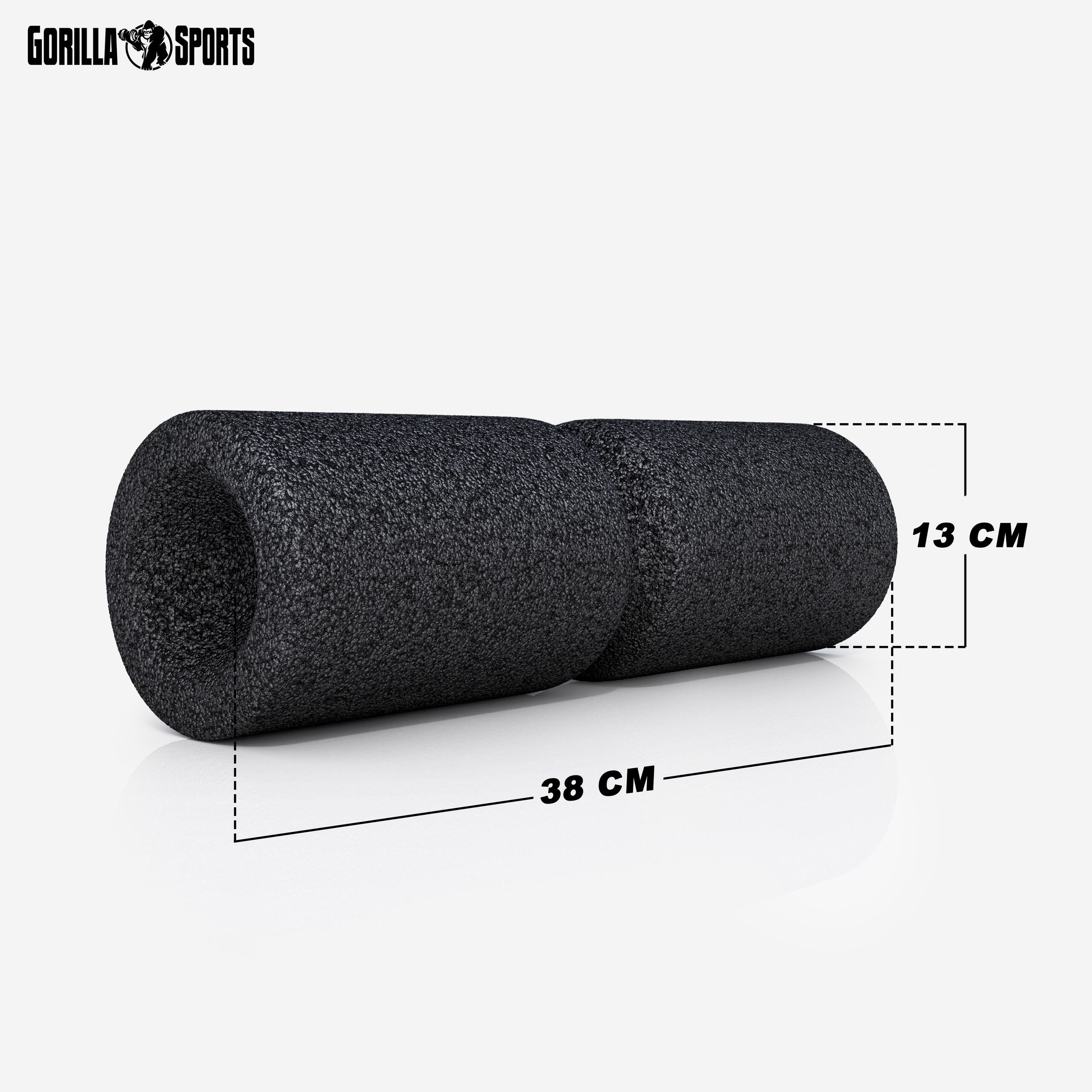 Foam Roller ø 13 cm - Fascia - Massage - Fitness - Pilates - Yoga - Zwart 5/7