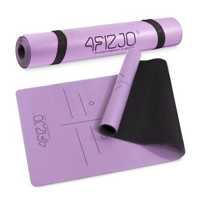 4fizjo pu rubberen yogamat antislip 4mm 183x61cm – pilates & yoga