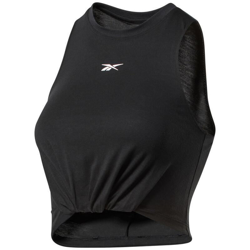 Débardeur femme Reebok uni et froncé Studio