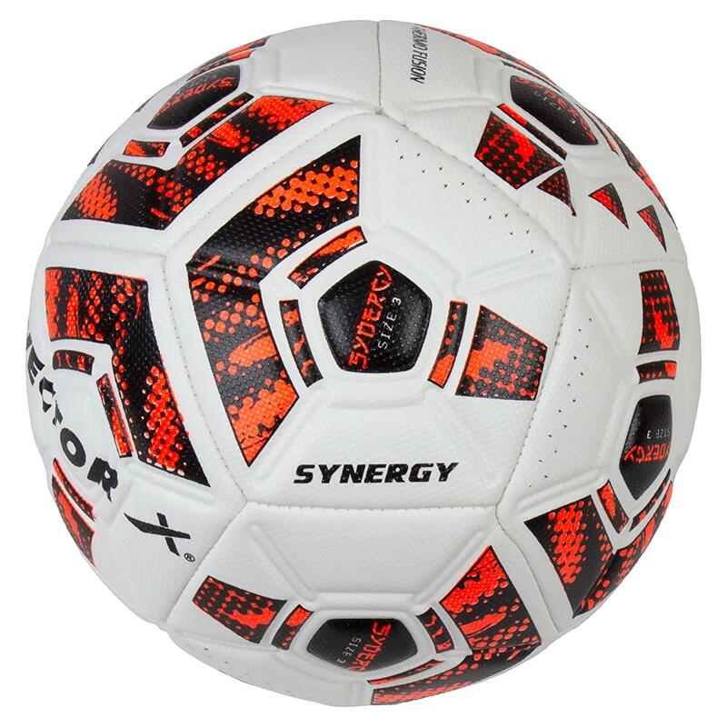 Pallone da calcio VECTOR X SYNERGY arancione-nero taglia: 3 2/4