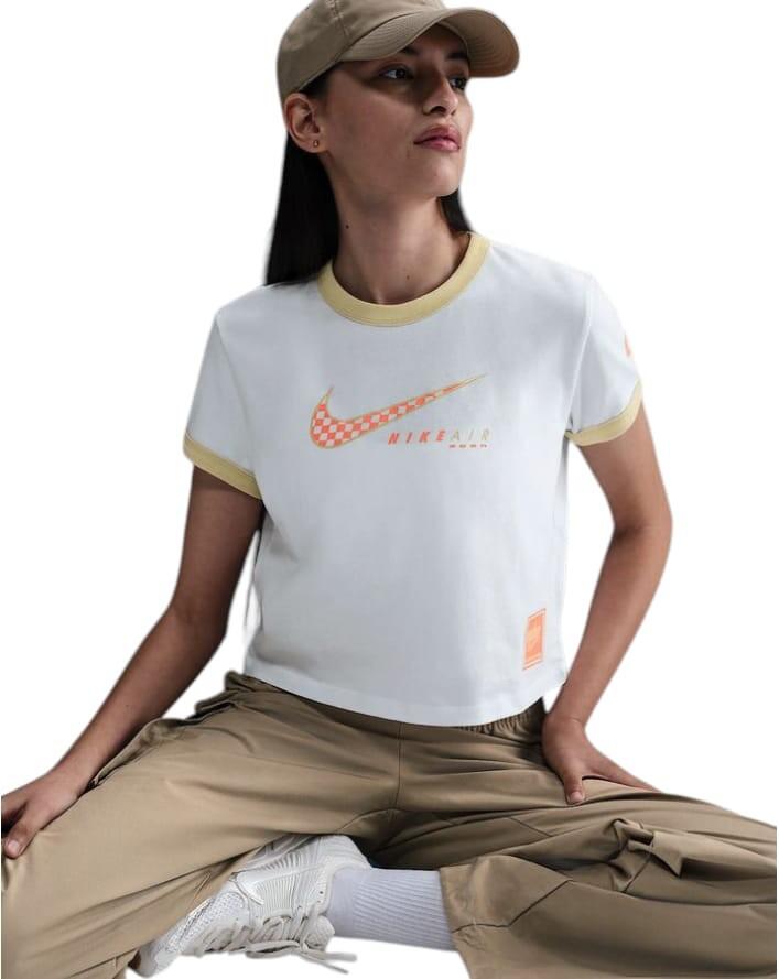 T-shirt donna nike sportswear club - bianco 2/5