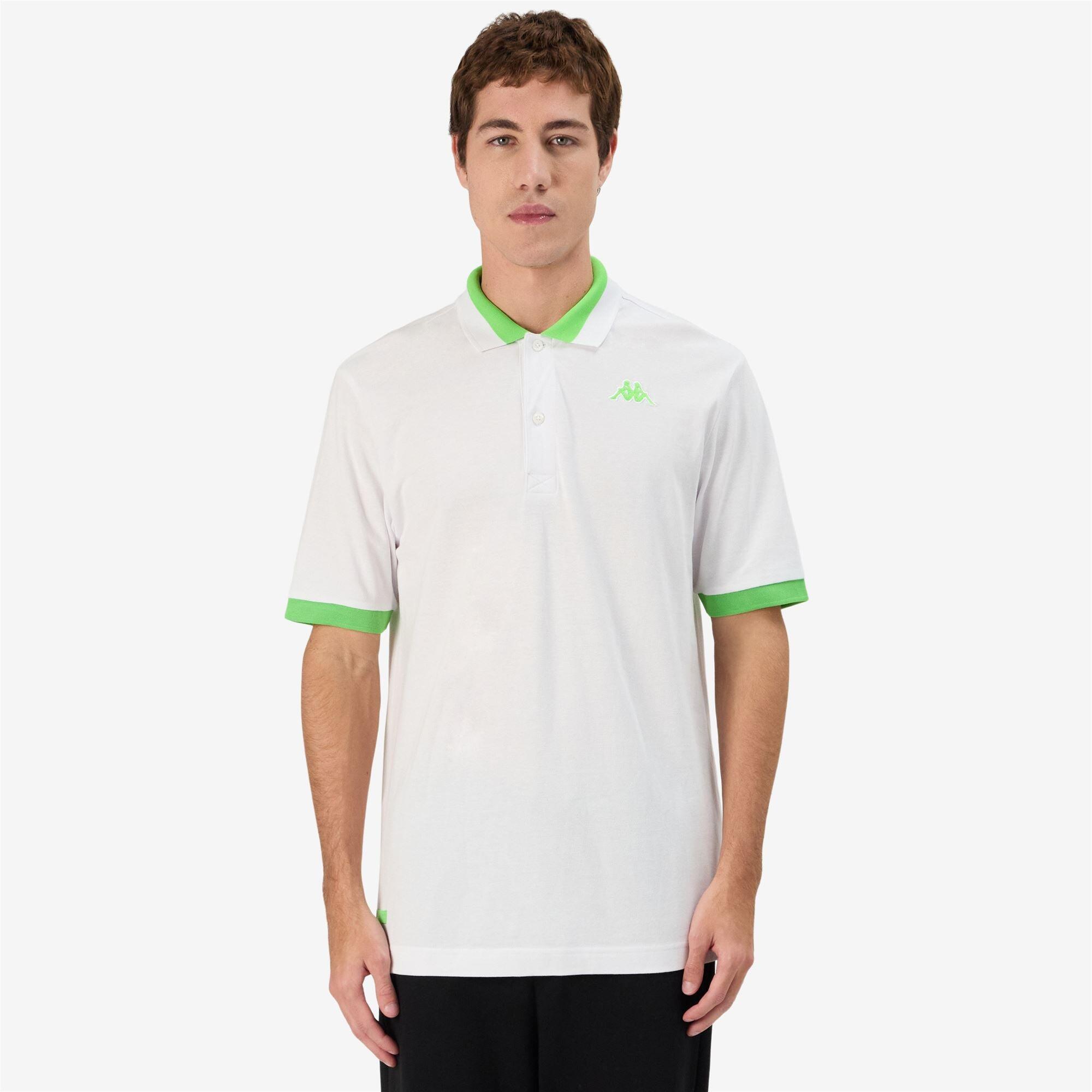 Polo da uomo in cotone bianco da sportivo 4/7