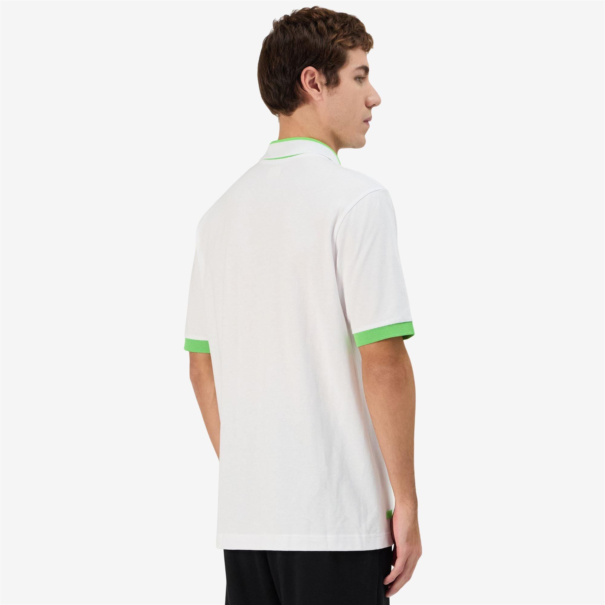 Polo da uomo in cotone bianco da sportivo 6/7