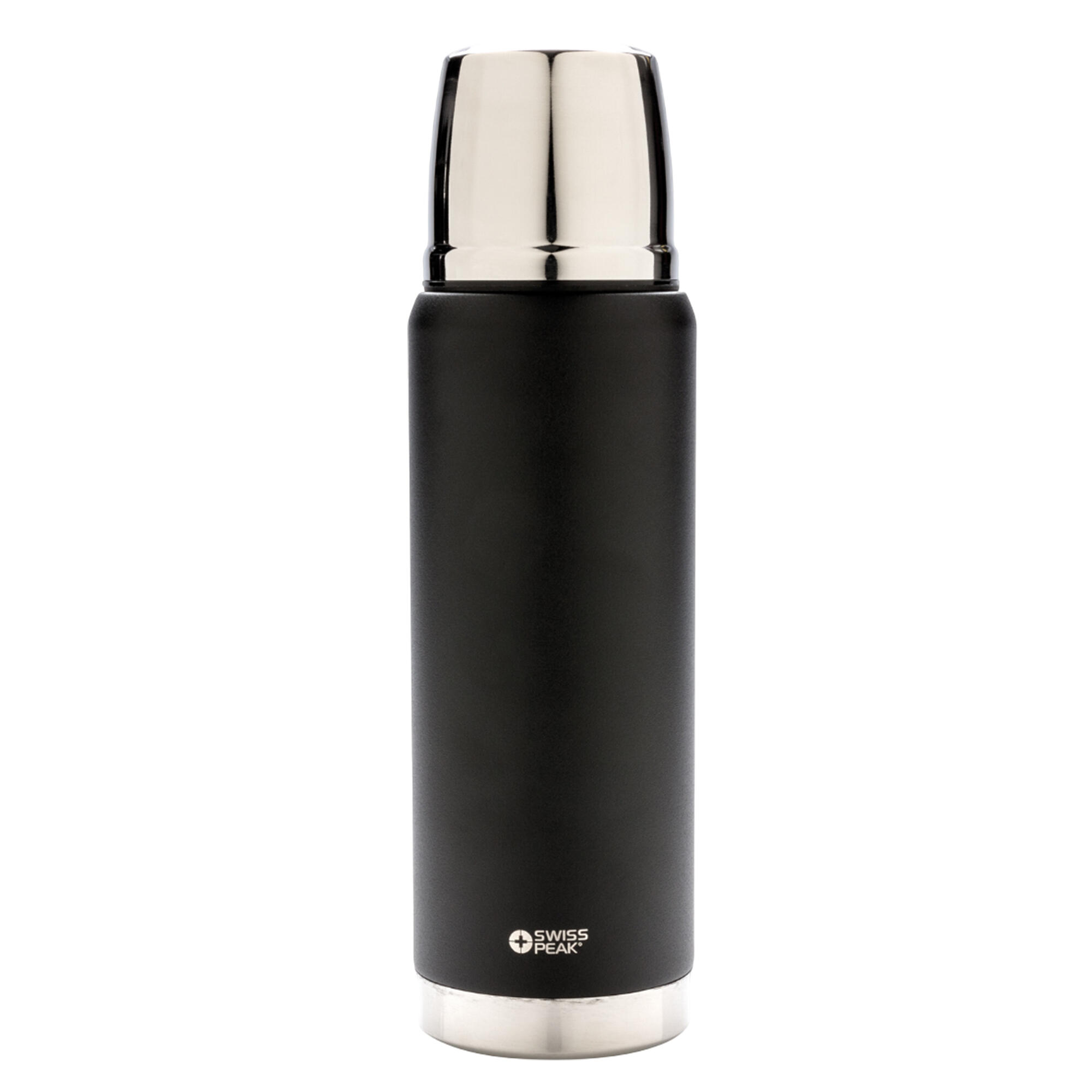 SWISS PEAK Elite Vacuum Insulated 0.5L Flask (Black)