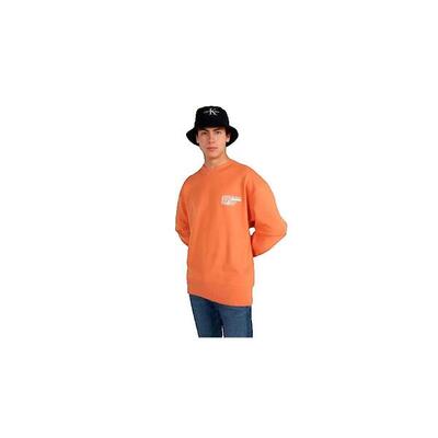 Sudadera Hombre Calvin Klein Felpa Estiva Relaxed Naranja