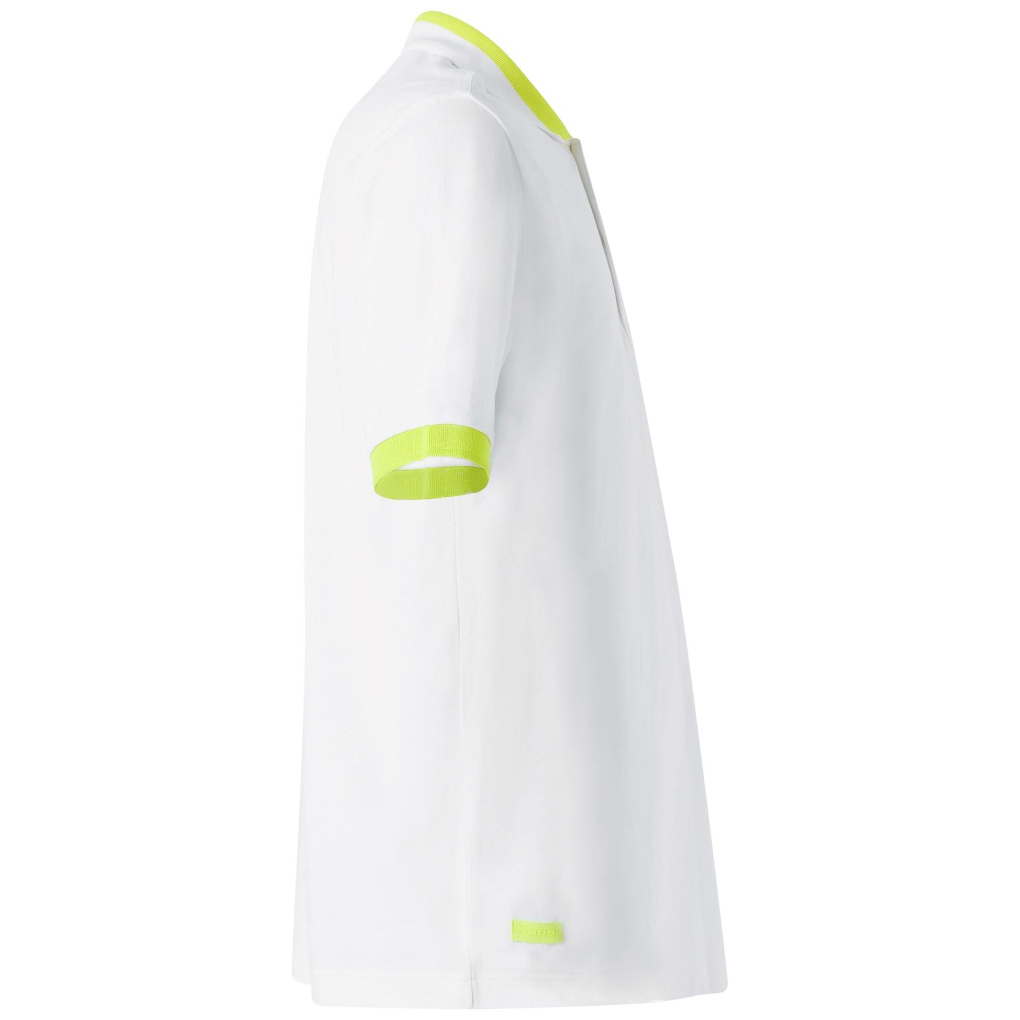 Polo da uomo in cotone bianco da sportivo 3/7