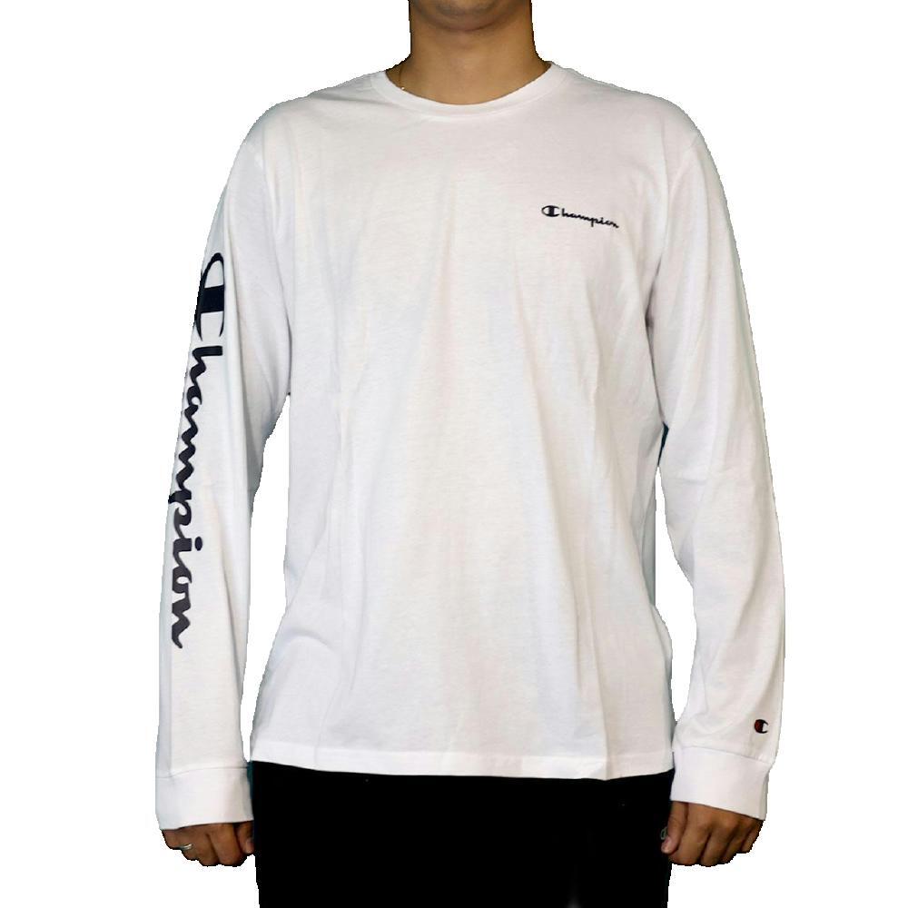 T-Shirt Hommes Champion Crewneck blanc 1/3