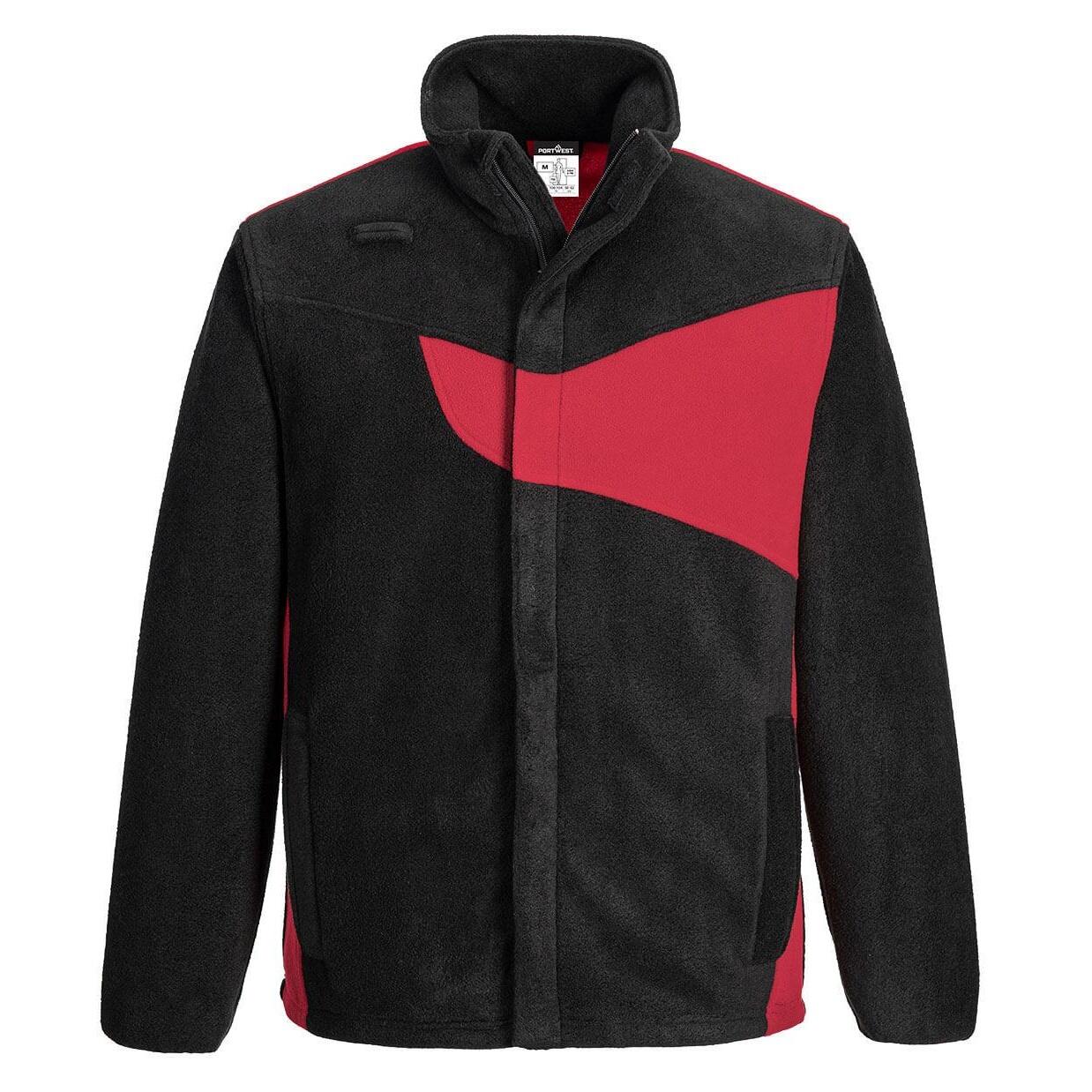 black / red