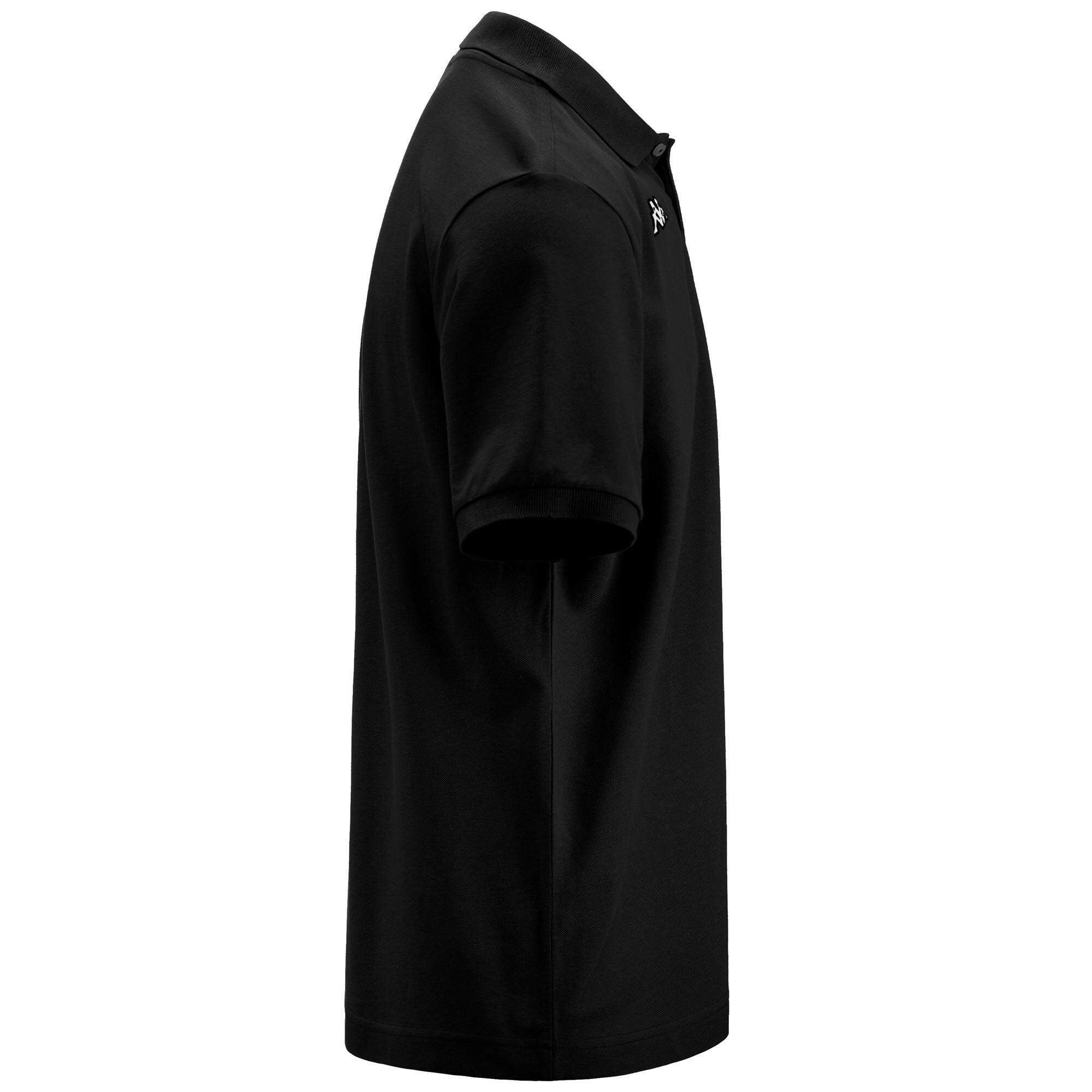 Polo da uomo in cotone nero da sportivo 2/5