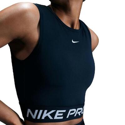 Camiseta Mujer Nike Dri-Fit Cropped Azul