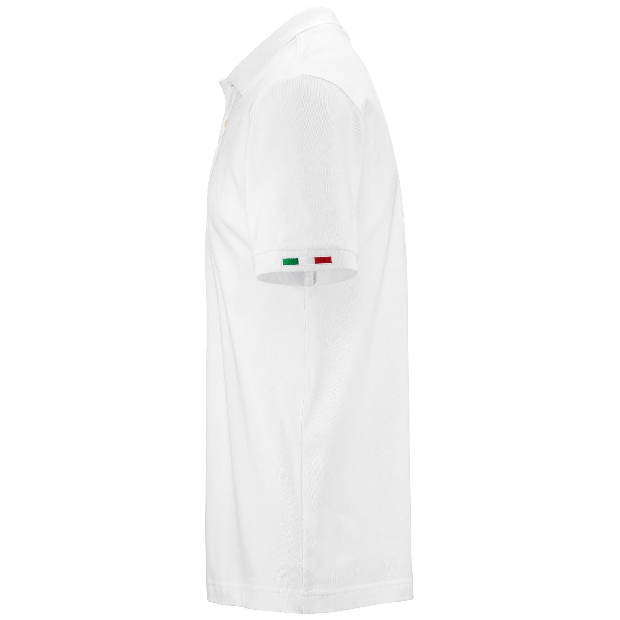 Polo da uomo in cotone bianco da sportivo 2/5