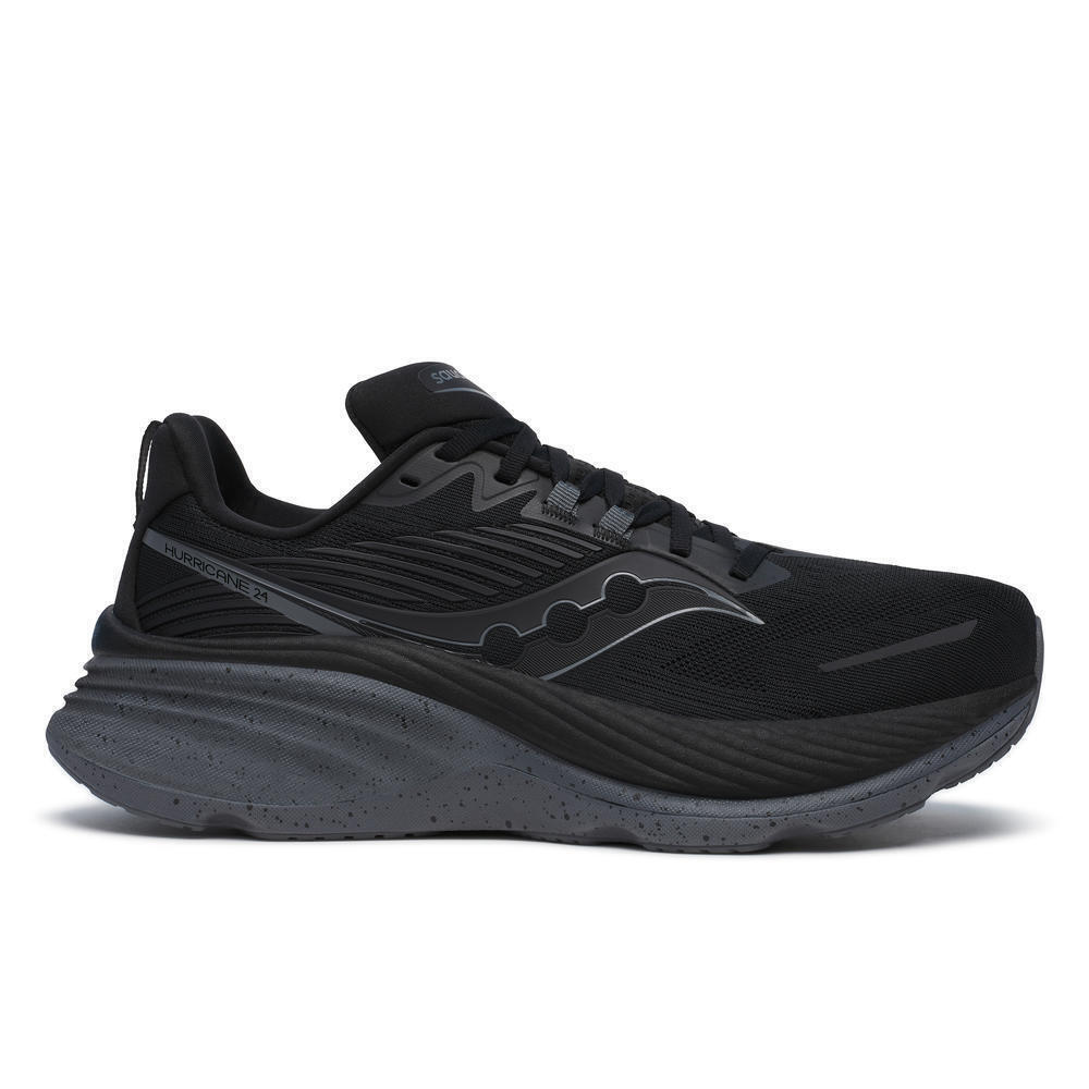 Saucony - Chaussures De Running Saucony Hurricane 24 - Chaussures D'Athlétisme - Gris|noir - Decathlon