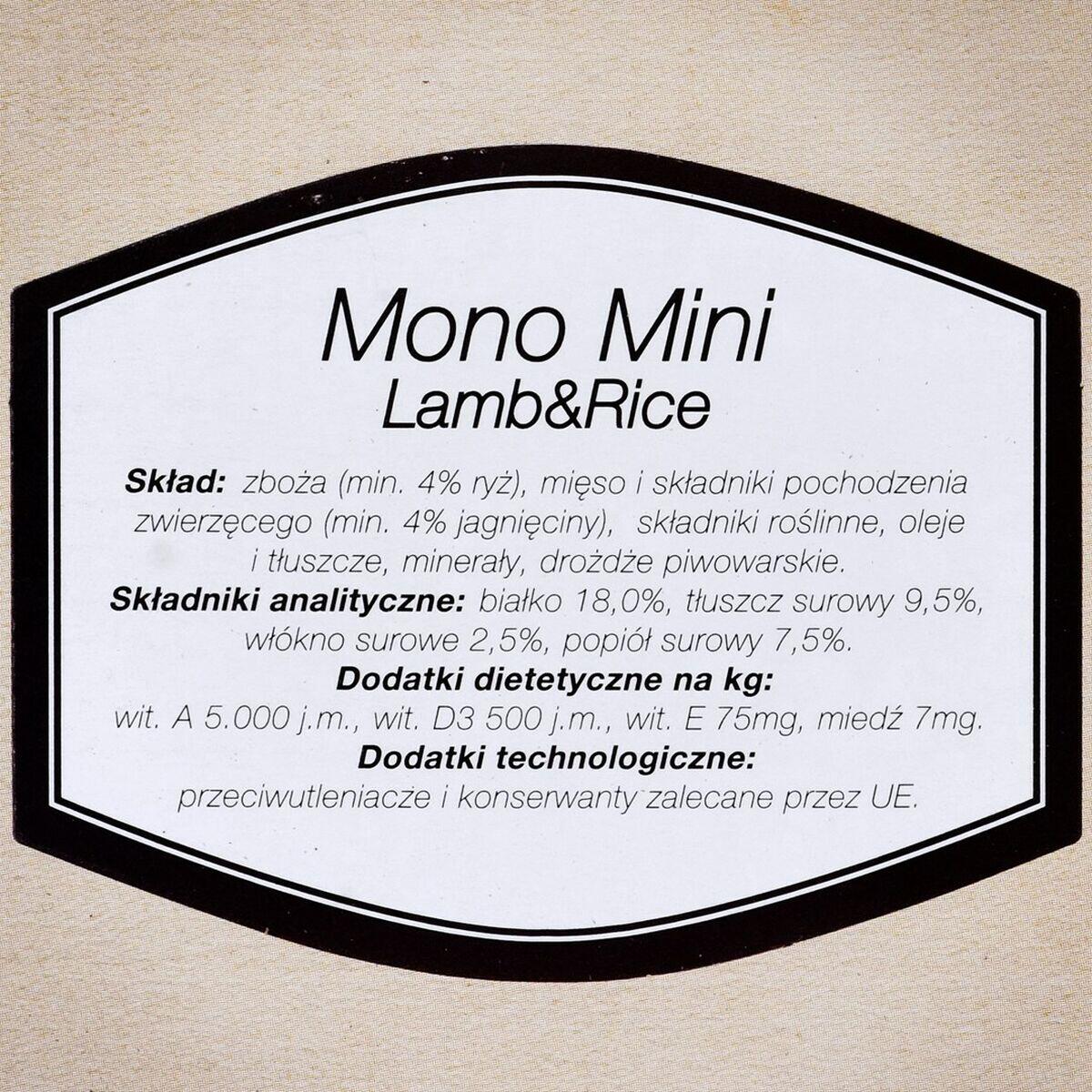 Pienso BOSCH Mono Mini Lamb&Rice Cordero 4/4