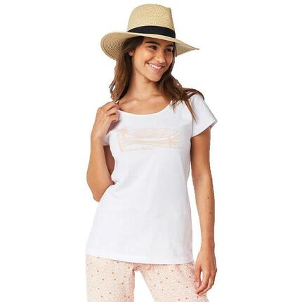 Camiseta Mujer Rip Curl Playaella Graphic Blanco