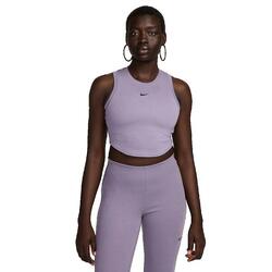 T-Shirt Femmes Nike Sportswear Chill Knit noir