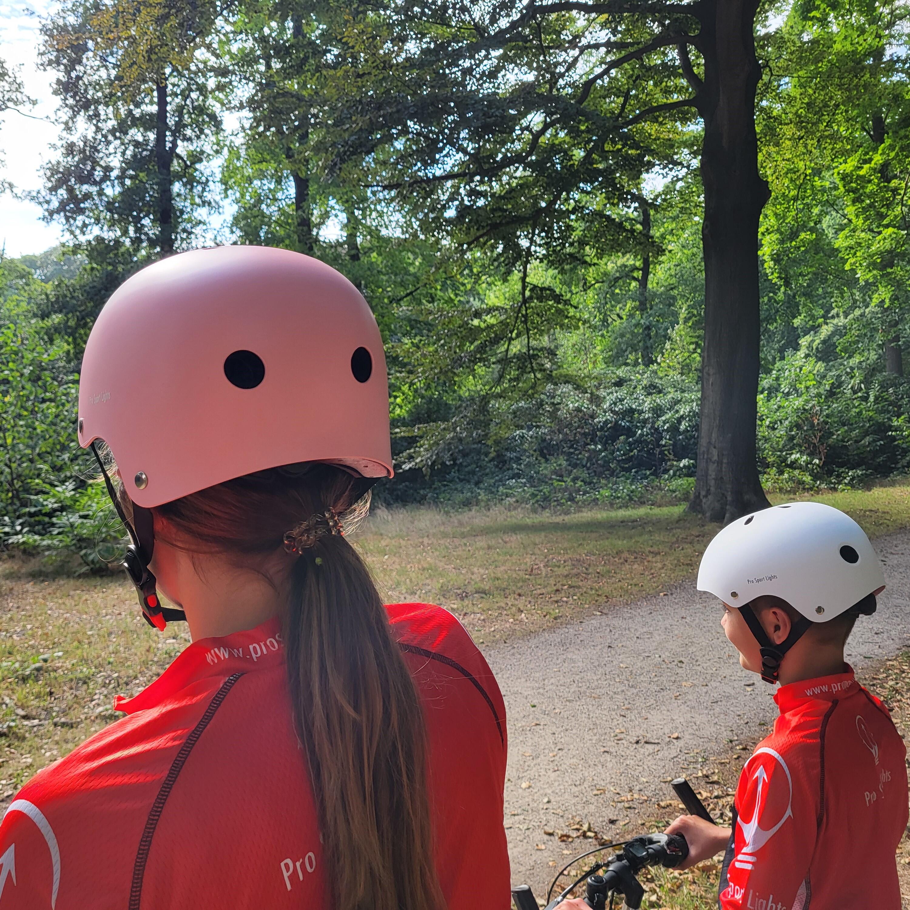 Casco da bambino per bici e skateboard - Rosa opaco S 6/7