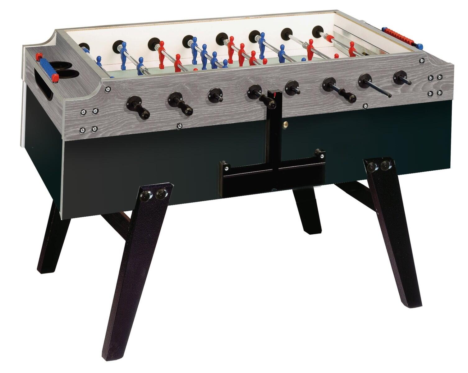 GARLANDO Voetbaltafel Garlando | Olympic Blind Side | Glasplaat | Grijs eiken