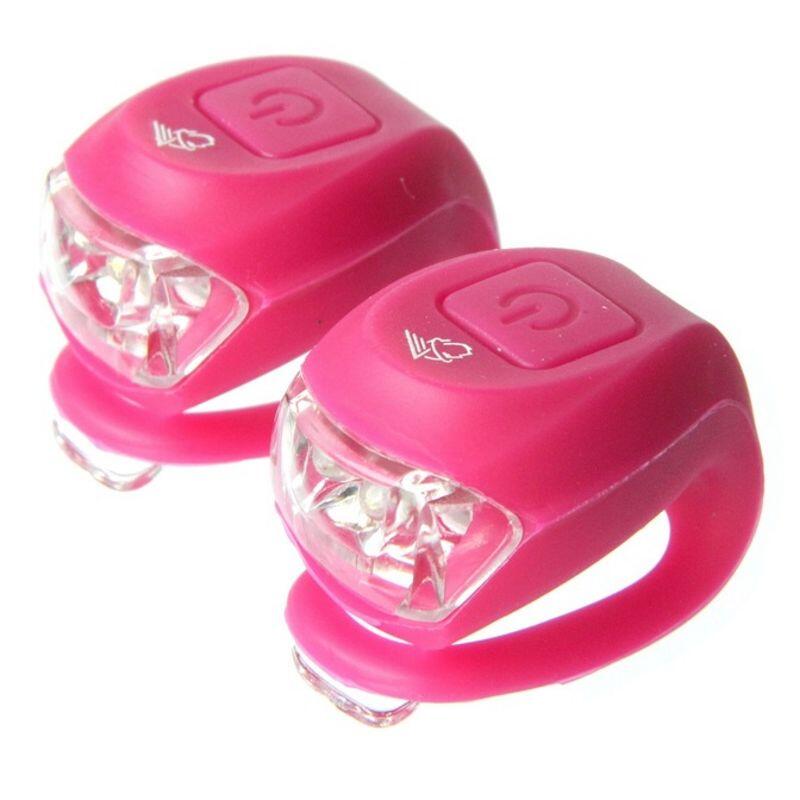 Lampka Velotech 2LED migająca magenta