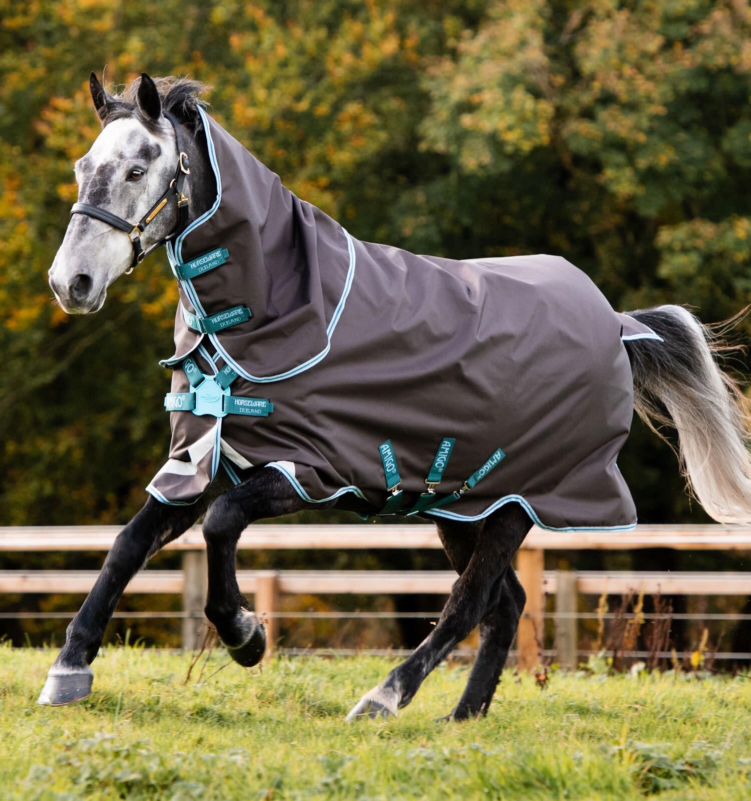 HORSEWARE Horseware Amigo Bravo 12 Plus (disc Front) Turnout 250g Blauw