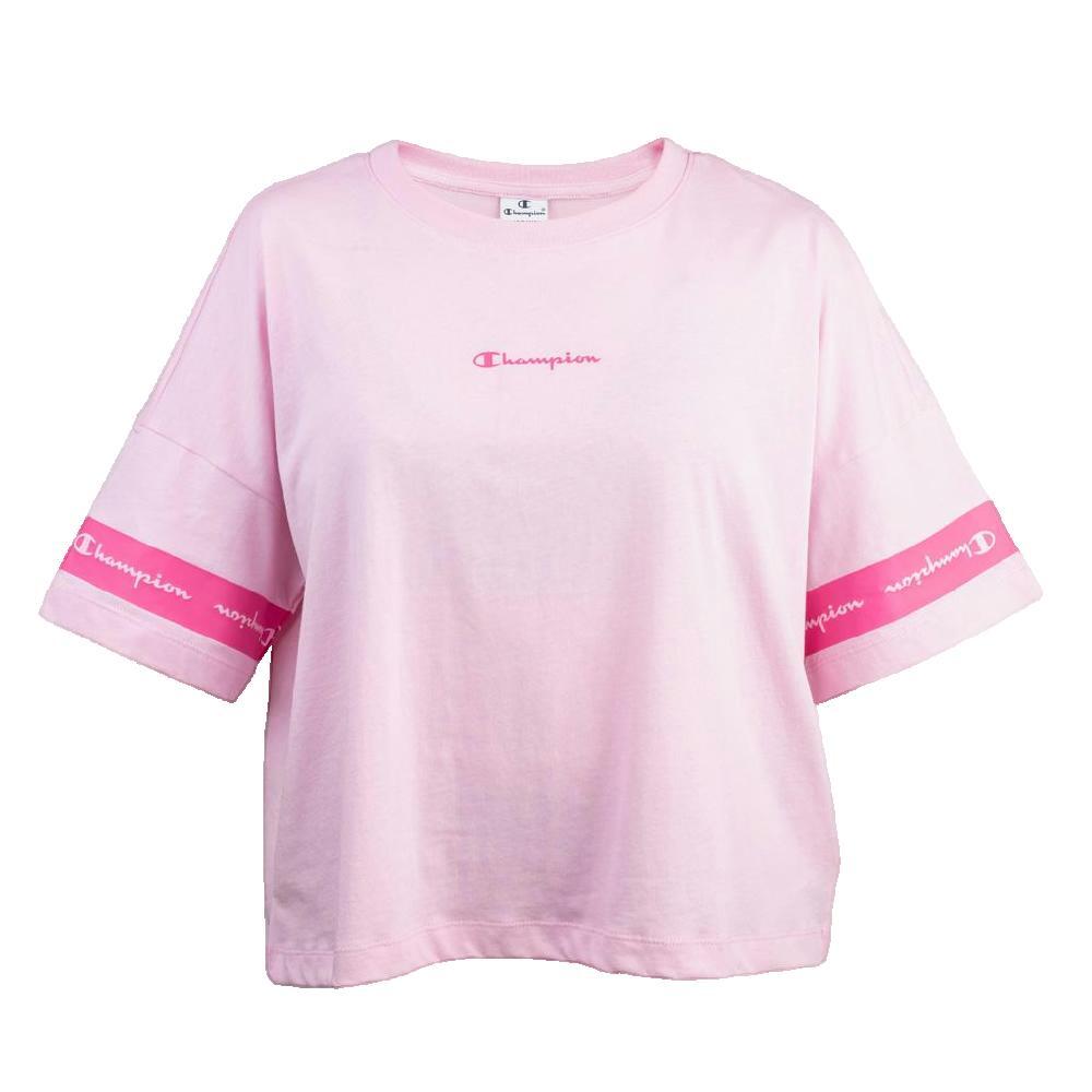 T-Shirt Femmes Champion Crewneck rose 1/2