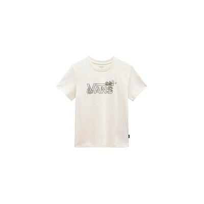 Camiseta Mujer Vans Garden Ss Crew Blanco